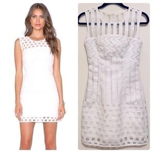 Milly Illusions Dress fit Round neck, sheer yokes and sleeves